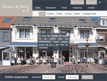 Tablet Screenshot of hoteldeburg.nl